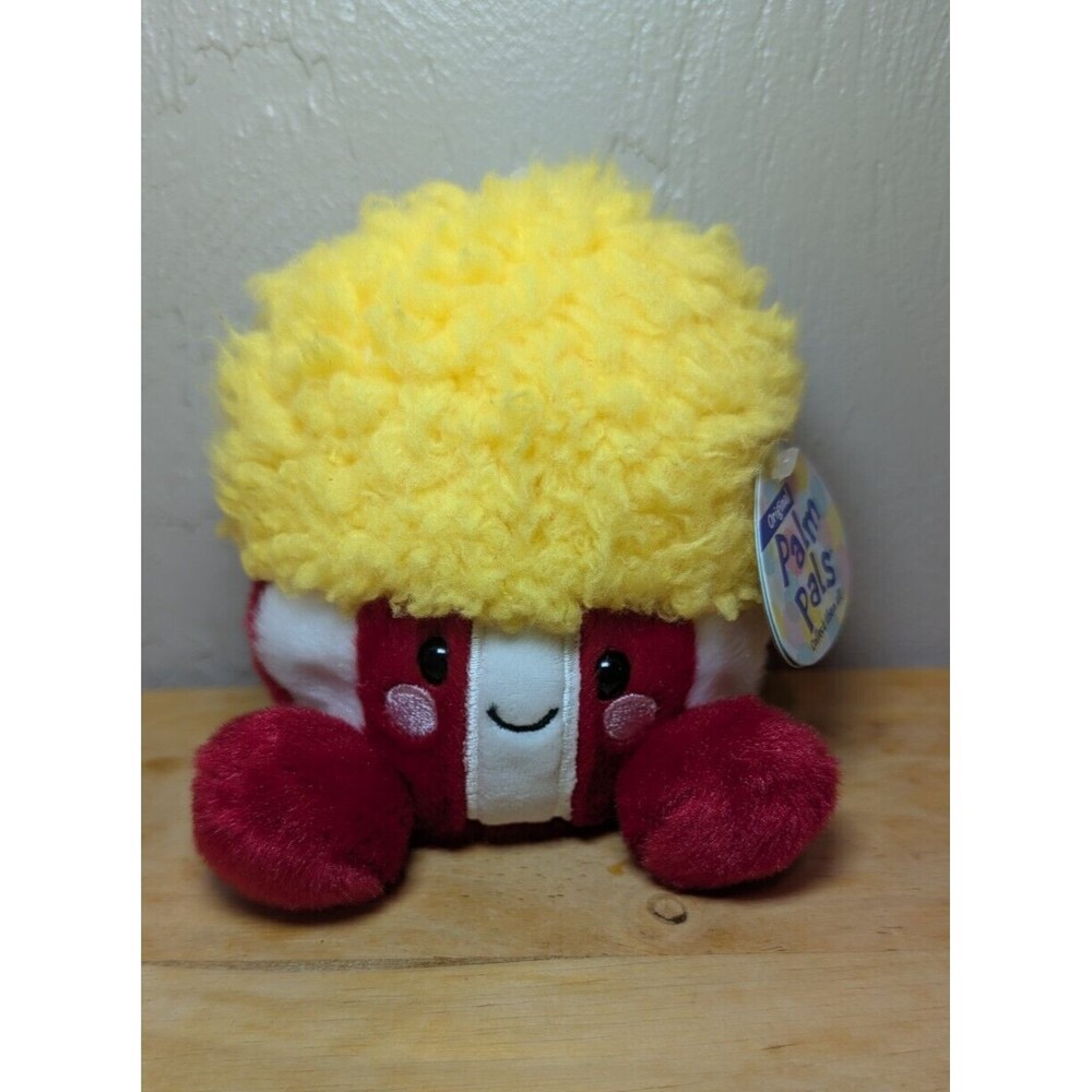Palm Pals Red Yellow Popcorn Soft Mini 4" Plush Toy w/tag